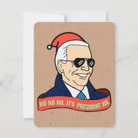 Funny President Joe Biden Christmas Greeting Card