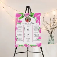 One in a Melon Milestone Birth Stats Sign