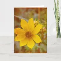 Original Yellow Flower Card