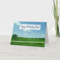 Beautiful Medwest  Landscape Photo Birthday Card