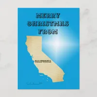 Postcard - Merry Christmas from California