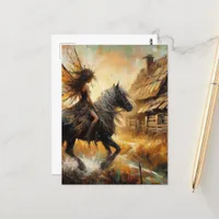 Fairy on Horseback Postcard