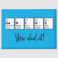 Graduation Gift Genius Periodic Table Science Geek Magnet