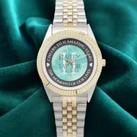 Elegant 11th Turquoise Wedding Anniversary Watch