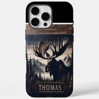 Moose & Mountains Sign iPhone 16 Pro Max Case