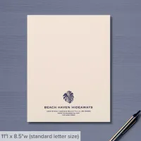 Elegant Monstera Leaf Business Letterhead