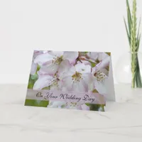 Crab Apple Blossoms Blended Family Wedding Card