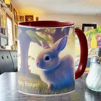 Cute Easter bunny, Happy Easter - personalizable Mug