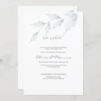 WEDDING Postponed Announcement Love is Patient