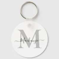 Personalize Monogram Initial Name Keychain