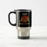Happy Hallothanksmas Fun Holiday Season Mashup Travel Mug