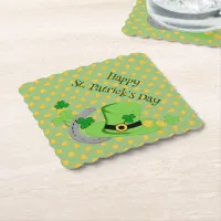 Cutesy Luck for the Irish Paper Coaster