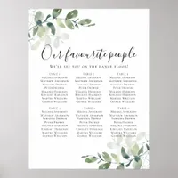 Seating Plan Wedding Eucalyptus Wedding Sign