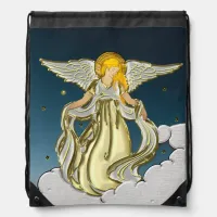 Heavenly Guardian Drawstring Bag