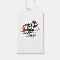 Eat Drink And Be Scary Vintage Graphic Gift Tags