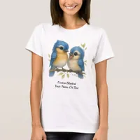 Whimsical Eastern Bluebird T-Shirt
