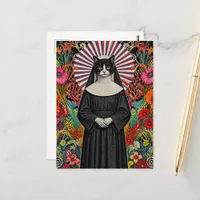 Sister Kitty the Cat Nun Postcard