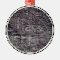 Abstract Ghost Sign on Brick Building Metal Ornament