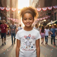 US 250th Anniversary Kids Patriotic Silly Goose  T-Shirt