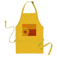 Sunflower Color Block Wedding Adult Apron