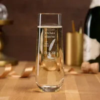We the People 1776–2026 Quill • 250 Years Tribute Stemless Champagne Flute