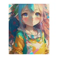 Beautiful Colorful Anime Girl Acrylic Print