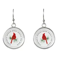 Cardinals Appear When Angels Are Near Earrings