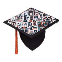 4th of July Generative Pattern Graduation Cap Topper