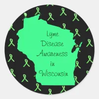 Lyme Disease Awareness in Wisconsin Stickers