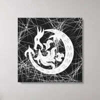 Dragon Blowing Fire   Canvas Print