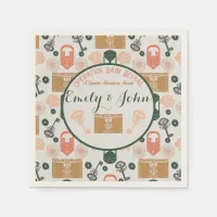 Escape Room Gender Reveal Baby Shower Napkins