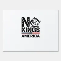 No Kings In America Baby Creative Style Sign