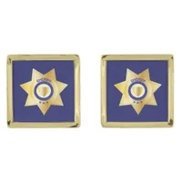 Sheriff's Gold Badge Cufflinks