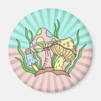 Magical Mushroom Cute Pastel    Magnet