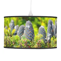 Big Blue Korean Fir Cones Hanging Lamp