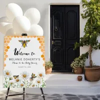 Honey Bee Mama to Bee Baby Shower Welcome Sign | F