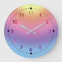 Clock - Rainbow Colors