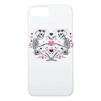 Skeleton Heart Hands Viral Trendy Vibe iPhone 8/7 Case