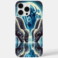 Wild Buffaloes Gather Beneath Cosmic Starscape iPhone 16 Pro Max Case