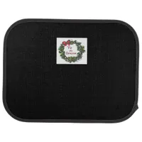 Tis The Season Christmas Wreath Car Floor Mat