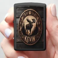 Kevin's Moose Carving Zippo Lighter