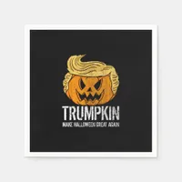 Halloween Great Again Donald  Trumpkin Pumpkin Napkins