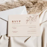 Boho Floral RSVP Card