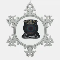 Whimsigoth Fantasy – Mystical Forests, Moons & Mag Snowflake Pewter Christmas Ornament