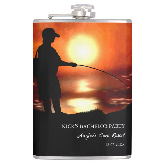 Fishing bachelor party Fishing Weekend Getaway Flask