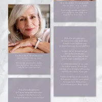 Simple Modern Photo Funeral Prayer Card