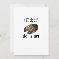 Till Death Do Us Art Funny Creative Design Holiday Card