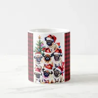 Pug Family Christmas Mug