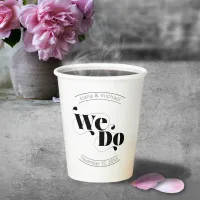 Decorative Modern Wedding We Do ID887 Paper Cups