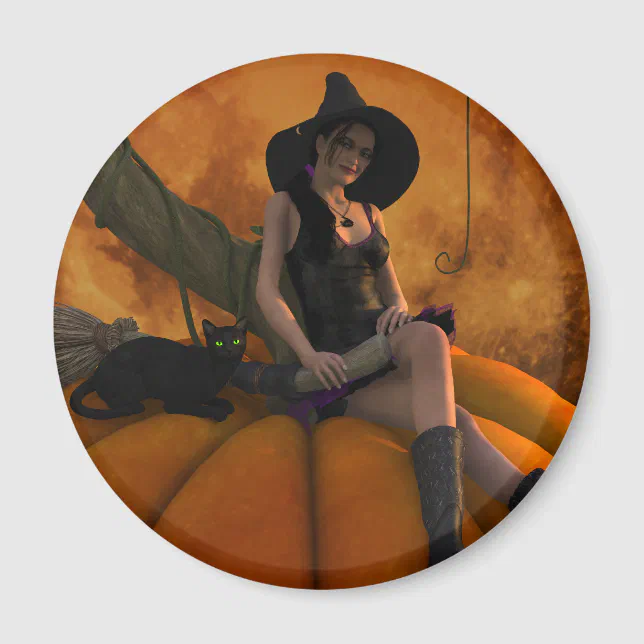 Pumpkin Moon Magnet